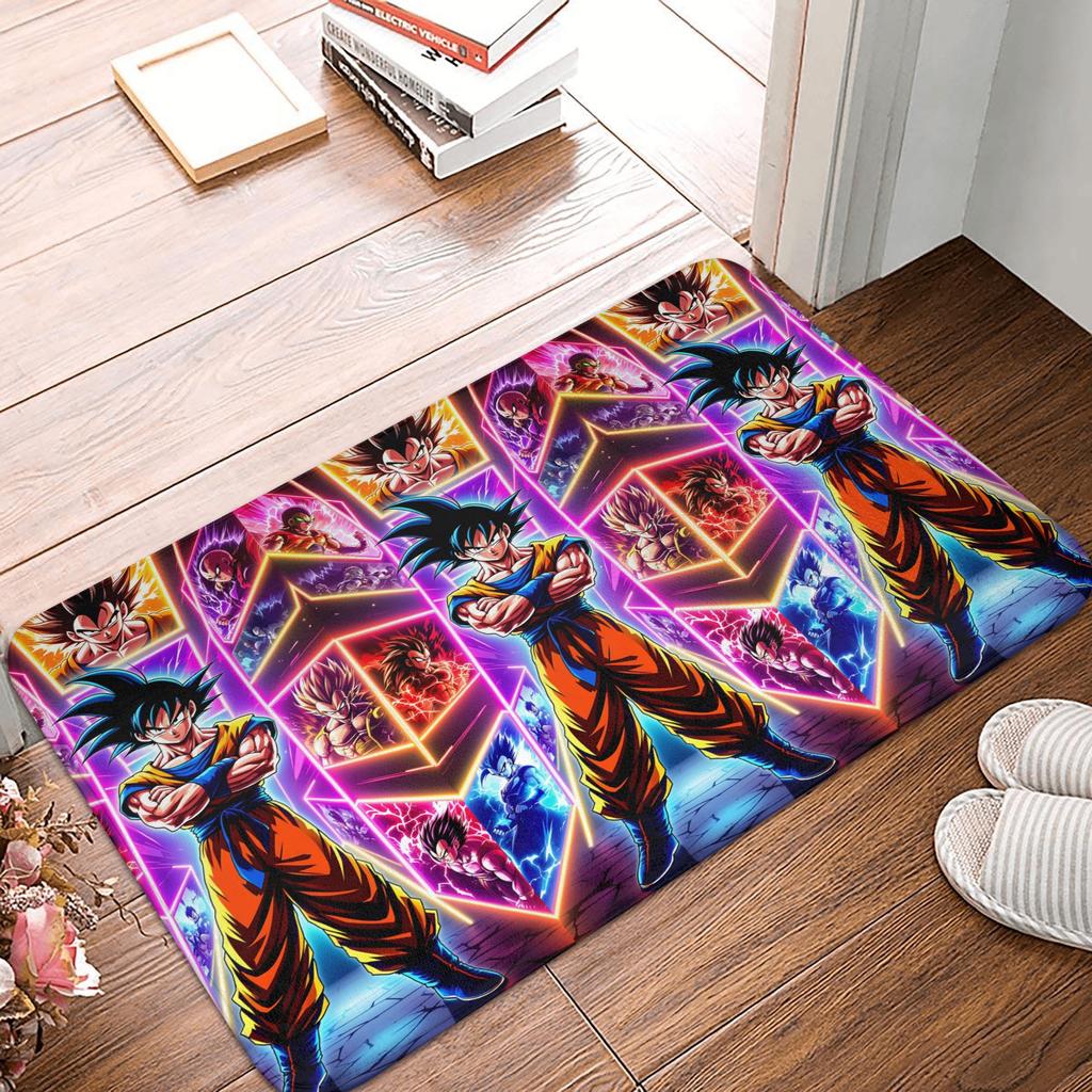 Goku Anime Dragon Ball Doormat Mat Anti-Slip  Kitchen Bathroom Toilet Rug Carpet 40*60cm