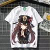 Genshin Impact cosplay gra manga T-shirt koszulka podkoszulek podkoszulek poliester