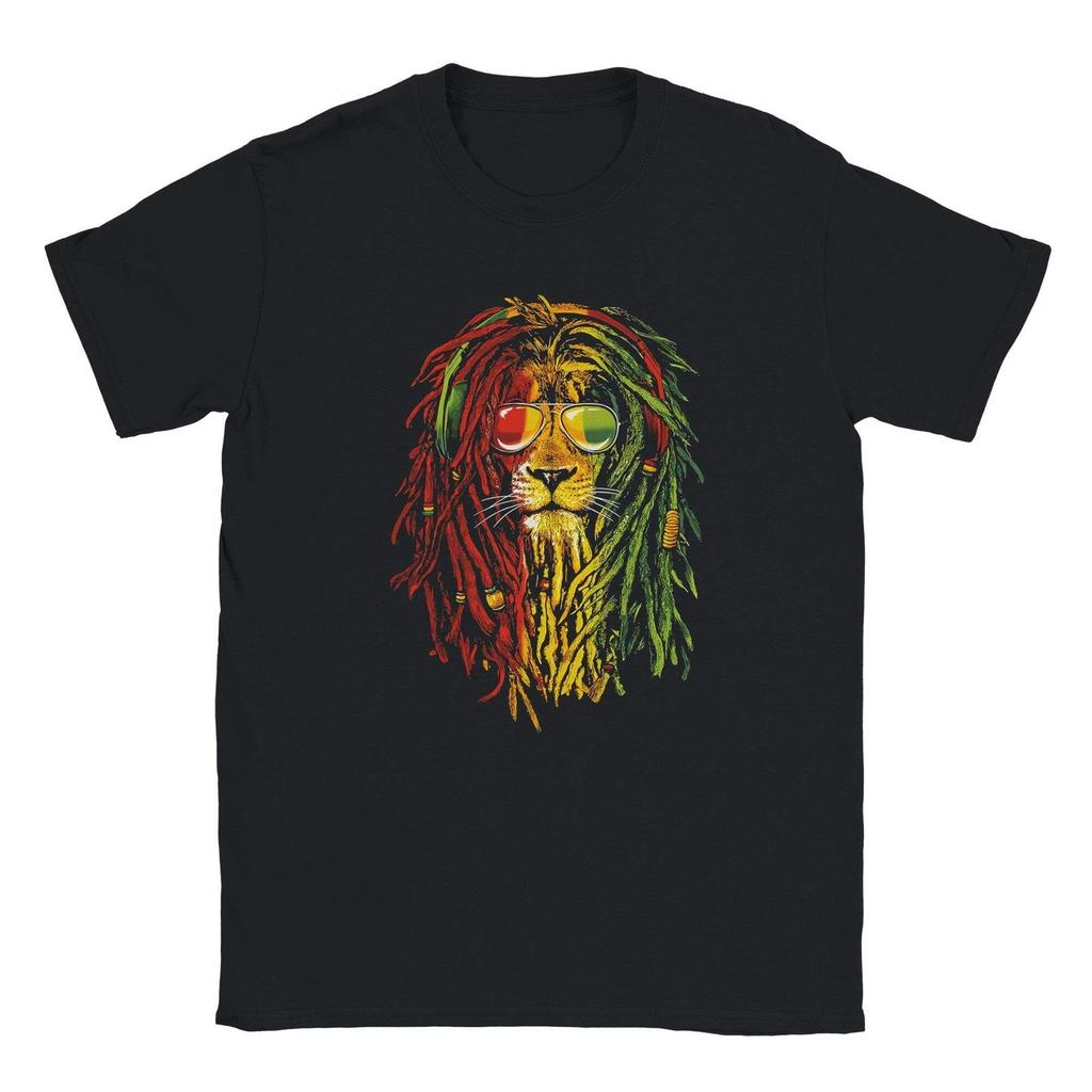 RASTA LÖWE T-Shirt | Weiches Baumwoll-T-Shirt | Geschenk für Ihn