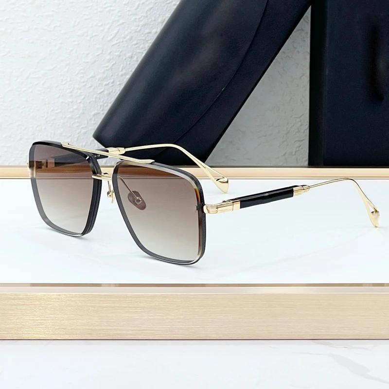 Z26 Champagne Gold Desinger Sunglasses for Men Women Alloy Big Square Gradient  Anti-reflective UV400 Fashion Gafas THE GEN I