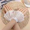 Lace Ruffled Wrist Fake Sleeves Cuffs Costume Accessory Wrist Cuff Fashion Lace Cuff Wedding