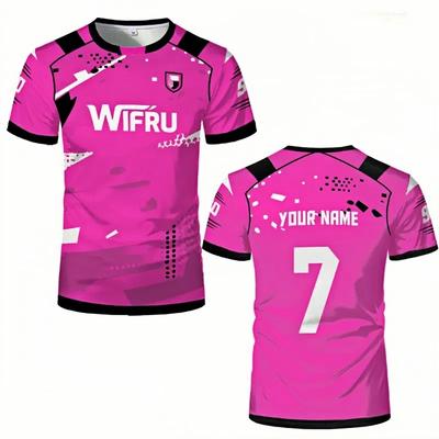 Wifru Outdoor Sports Casual Jersey Fashion Men's Comfortable Breathable Gym T-shirt Men Women Loose Round Neck Short Sleeve Tops