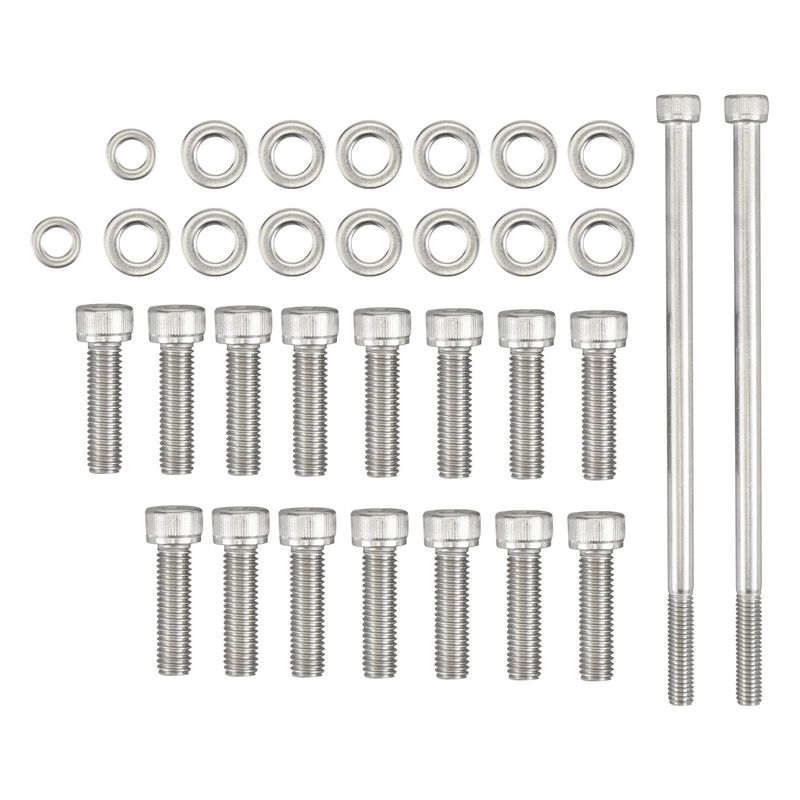 For GM LS Stainless Steel Oil Pan Bolt Kit Set, for LSX LS2 LS3 LS6 LS7 4.8 5.3 6.0 6.2L, for LM7 LR4 LQ4 LS6 L59 LQ9 LM4 L33