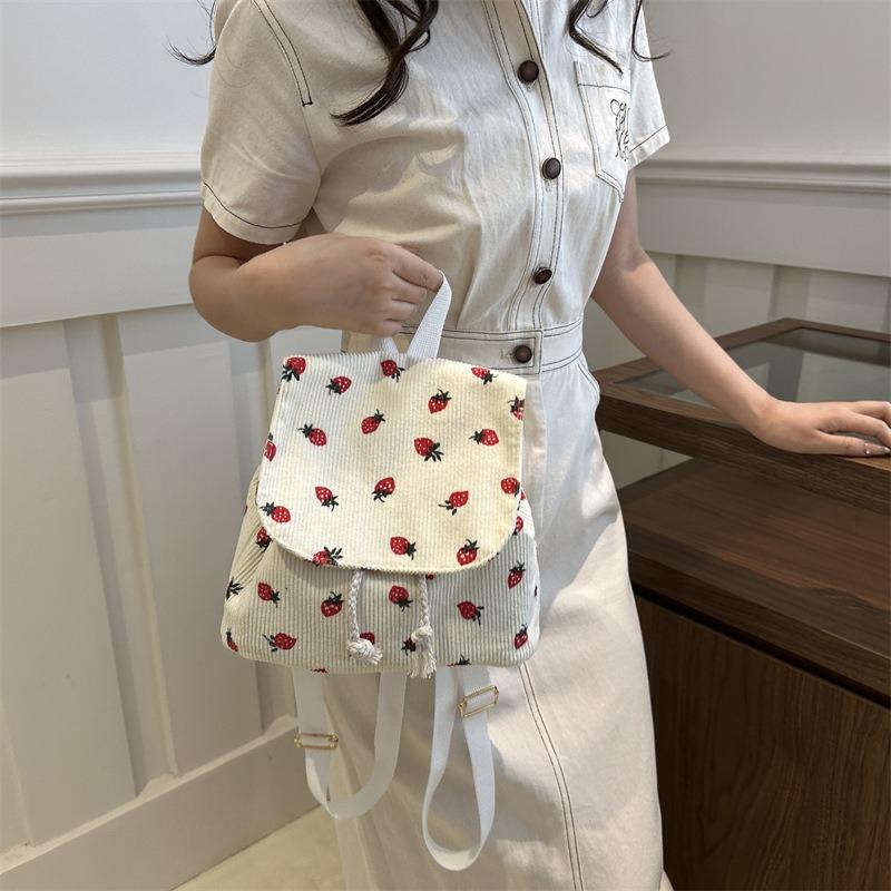 Casual Beautiful Cute Printed Casual Backpack Lightweight Versatile Student Schoolbag Commuter Backpack Large Capacity