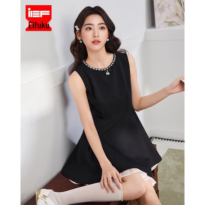 IEF Hepburn Style Vest Mini Dress L