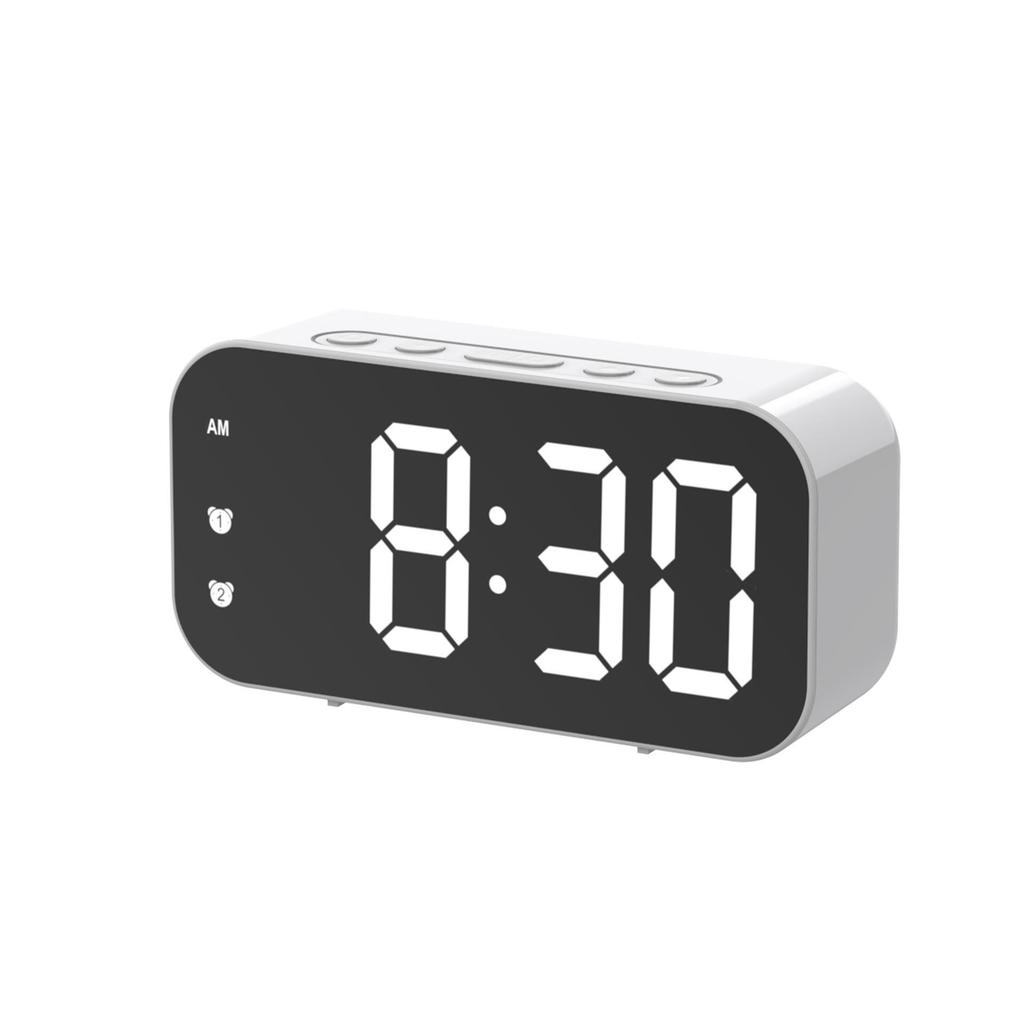 Color Screen LED Dual-Use Alarm Clock with Voice Control & Temperature Display