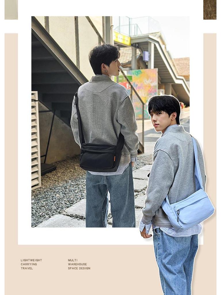 Borsa a Tracolla da Donna Stile Coreano - Grande Capacità, Versatile, Leggera, Tracolla Larga, Ideale per Pendolari e Studenti