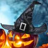 Halloween Witch Hat Black Pointed Wizard Hat Witch Costume Accessories Halloween Dress Up Hat Boys Girls Costume Prop