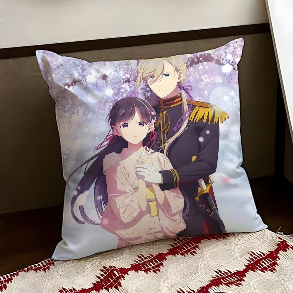 Anime My HHappy MMarriage Cushion Cover Reversible Soft Durable Pillow Cover Home Car MultiScene Use for Daily Comfort