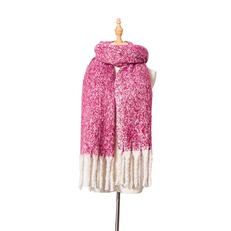 Autumn and winter circle sand thick tassel flower matching scarf shawl thick braid thickened Tonglu scarf