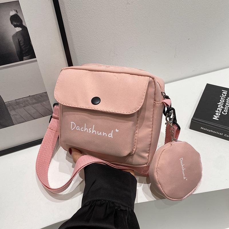Bags Women's Messenger Bags Student Fresh and Sweet Small Square Bags Versatile Shoulder Bags Mother and Child Bags