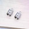 Jewelry Clamps Stainless Steel Rope Clip Crimp Beads Ends Caps Fastener Craft Supplies For Necklace Bracelet Making