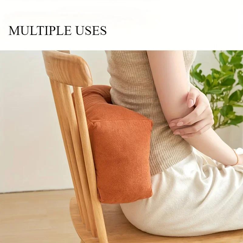 Waist Support Pillow, Cushion, Waist Protection Nap Pillow Chenille Weave Is Very Suitable for Office Chairs and Home Decoration