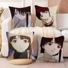 Serial Experiments Lain Anime Movie Pillow Case Silky Elegant Comfort Sofa Bed Invisible Zipper