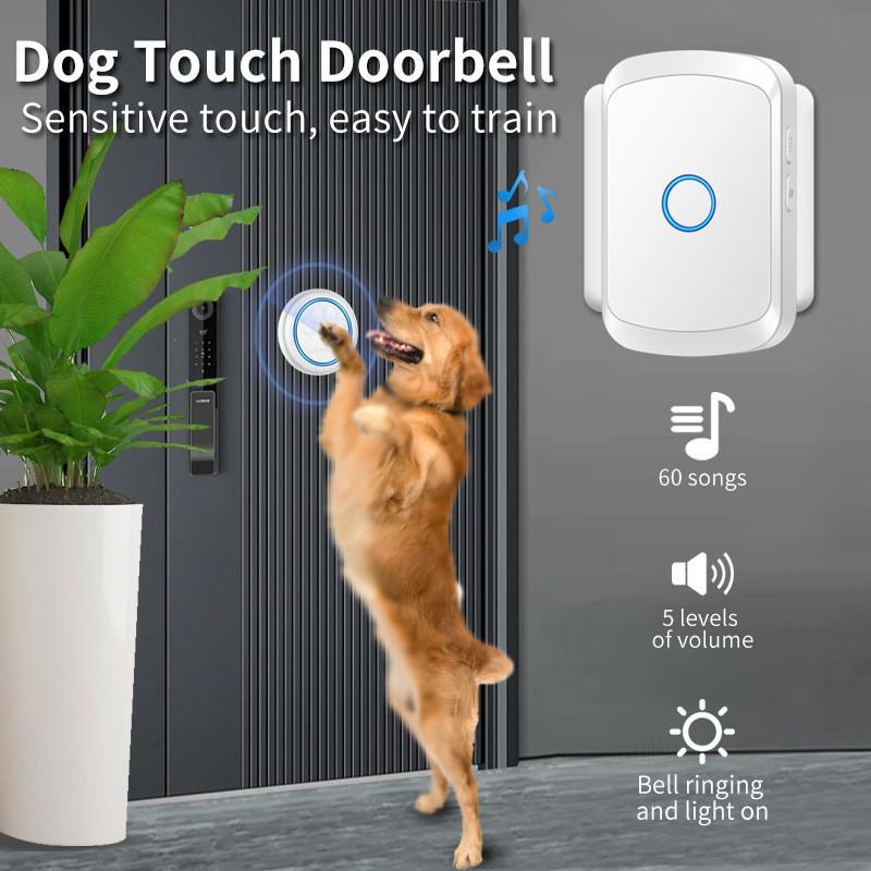 Wireless Long-Distance Home Doorbell with Waterproof Remote Control and Call Button for Elderly - No Wiring Needed