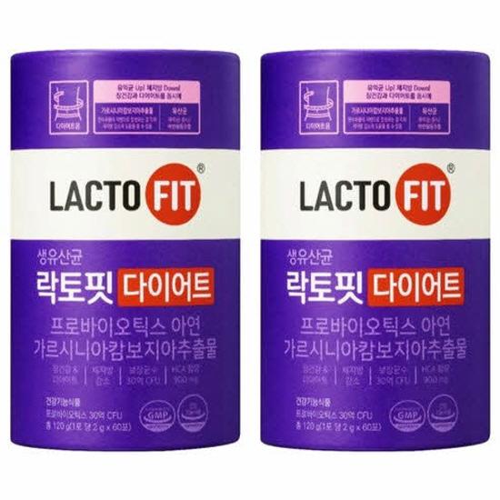 Lacto-Fit Probiotics Stick Supplement 1+1 Set Korean Gut Health Probiotic Powder