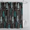 Cat dog funny Cartoon Creative Personality shower curtains Cute 3D Printed pvc fabric with hooks waterproof bathroom decoration