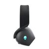Alienware Tri Mode Wireless Gaming Headset AW725H Dark Side of the 40mm Certified Dolby Retractable Boom AI Noise Lightweight RGB Bluetooth - Moon,