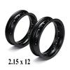 2.15x12 12" Universelle Motorradfelgen 36 Speichen Schwarze Stahlfelgen für 50cc-125cc Pit Bike Dirt Bike ATV Roller E-Bike Roller Re