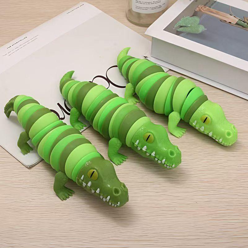 Alligator Caterpillar Unique Articulated Children'S Exploration Fun Toy 3D Sensory Fidget Toy Pressure Relief Anti-Anxiety Toy