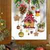Creative Christmas House Wall Stickers Home Holiday Decorations Christmas Series Self-adhesive Wall Stickers Christmas Stickers