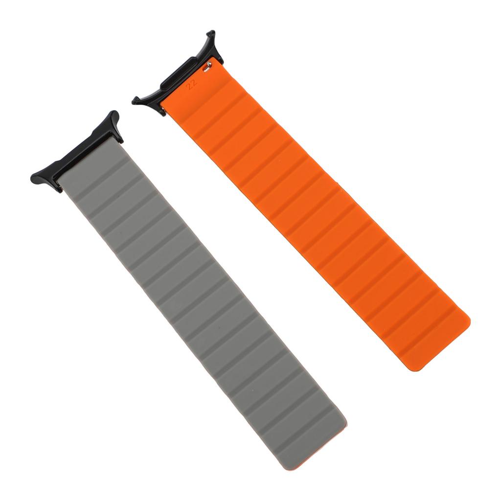 Magnetisches Uhrenarmband Wasserabweisendes Sport-Silikon-Uhrenarmband Ersatz-Uhrenarmband für Uhr 7