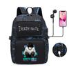 Riman Death Note Peripheral Backpack, Youth Student Schoolbag, Large-Capacity Outdoor Travel Backpack
