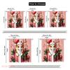 2pcs,2D Plane Printing Popular Curtain Panels Christmas Corgi Gift Festive Dog (4) Versatile Polyester Fabric (without Rod) All