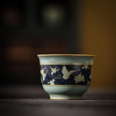 Special Teacup for Tea Brewing In the Surrounding Furnace Celadon Master Cup High-end Tea Tasting Cup Tea Set Large Teacup Single Cup Personal Tea Cup