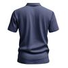 Men's Summer Half-Button Lapel Solid Color Loose Breathable Casual Short Sleeve Shirt