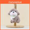 Bear Puppy Bib Doll Cartoon Plush Stuffed Toy Bag Hanging Toys Decorations