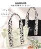 Tote Bag for A4 Commuter IC Card Pocket [Lizdays] Women, Size, Canvas, Divider, Bag, Mother's Bag, (natural/WH Dalmatian)