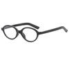 Retro Women's Oval Anti-Blue Light Lightweight Decorative Glasses