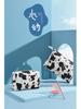 Cow Print Waterproof Cosmetic Travel Bag - Portable Skincare Organizer