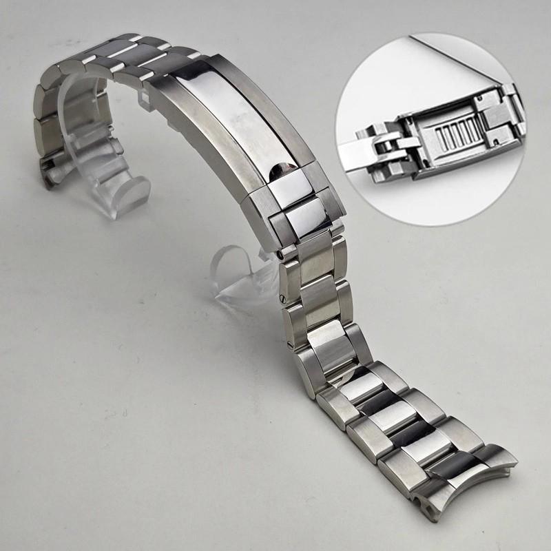 Watch Bracelet for Rolex Explorer Ditongna Diver the Green Black Water Ghost King Accessory 20mm 904L Solid Steel Watch Chain