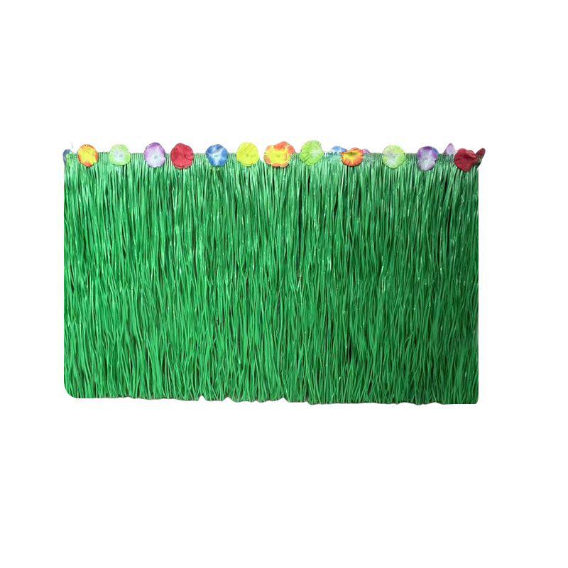 Hawaiian Straw Table Skirt for Party Decoration, 275cm x 75cm