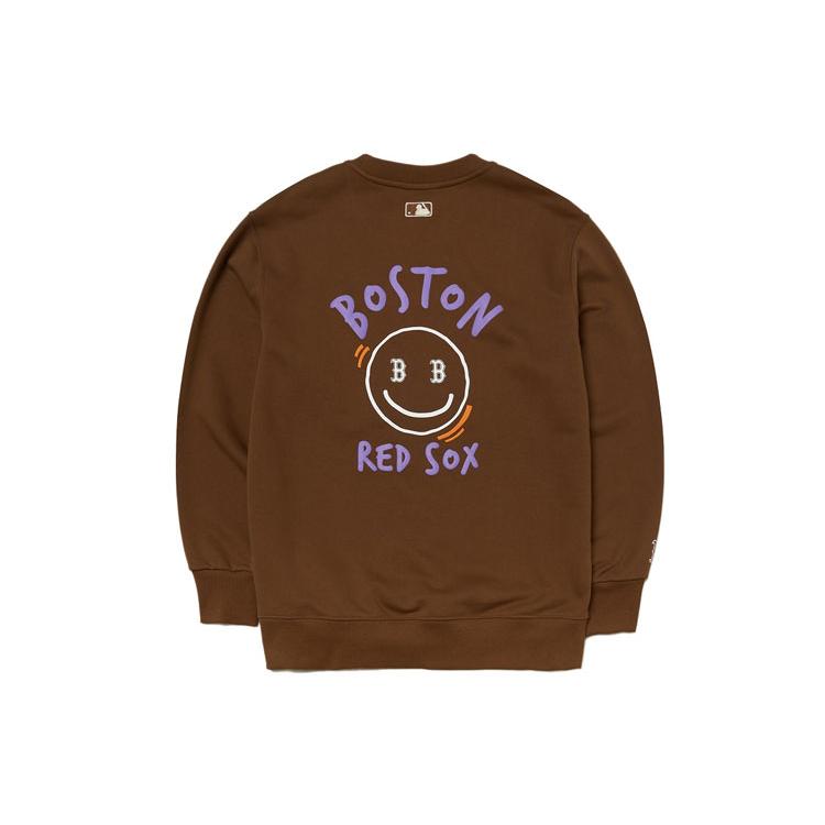 MLB Sweatshirts Unisex Brown Crew Neck Moderate Regular 3AMTL0514-43BRS S