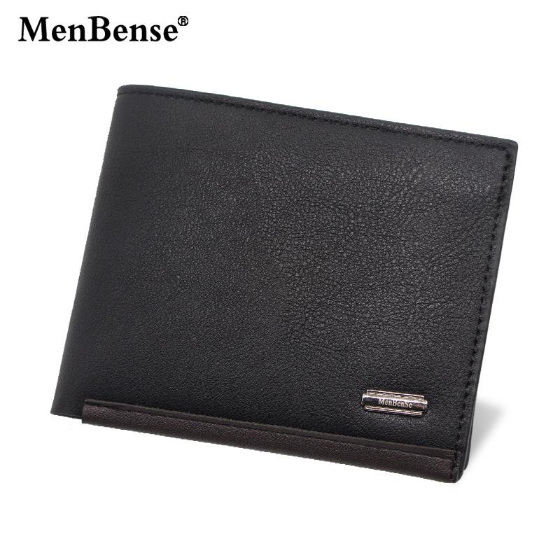 

Men Purse Black Coin Wallet Male Business Id Cards Holder Pu Leather Multiple Slot Casual Large Capacity Dollar Coin Money Bags