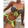 European & American Women's High-End Leopard Print Triangle Bikini Set
