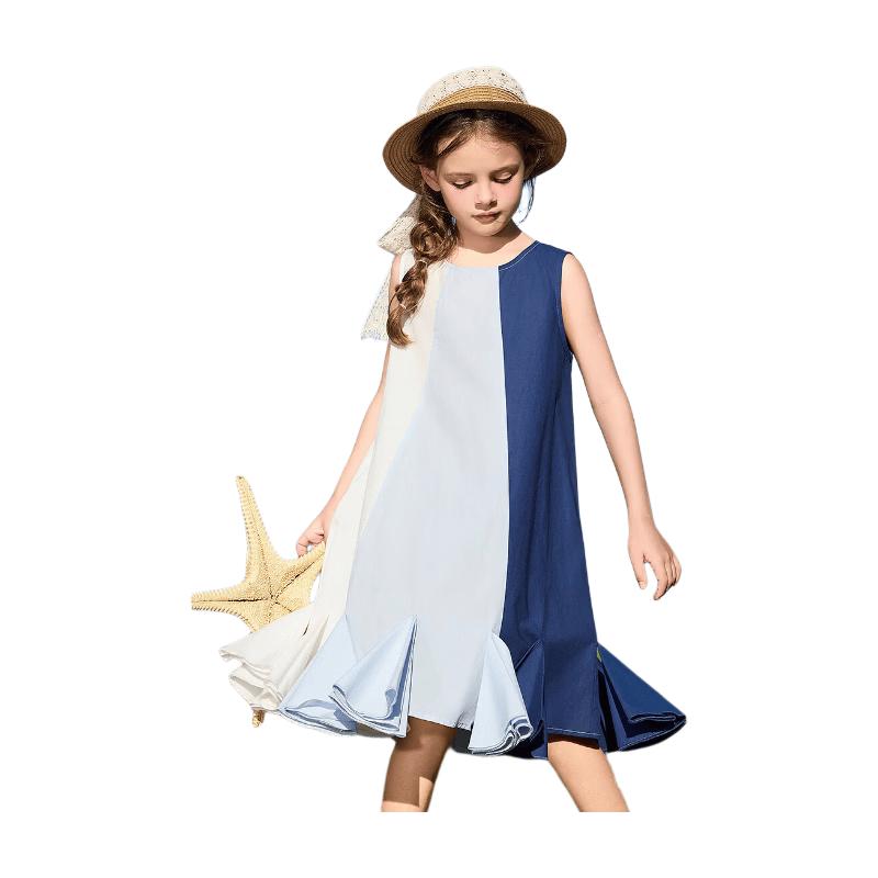 ASK JUNIOR Girls' Summer Princess Midi Vest Dress