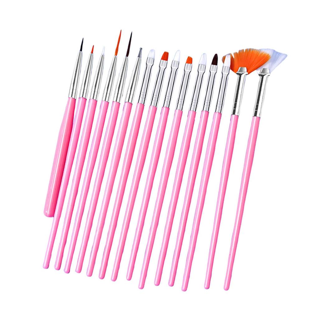 15 Pieces Nail Dotting Pen Painting Art Drawing Pencil Manicure Tool Liner Brush for Beautiful and