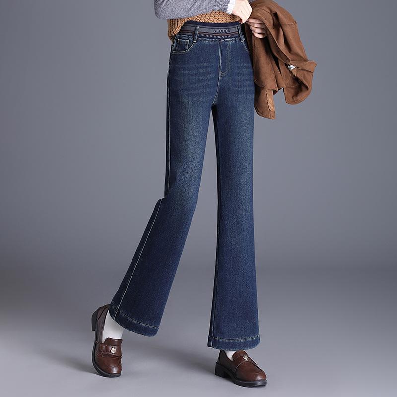 

Petite-Friendly Fleece-Lined Flare Pants – 2026 Winter New Arrival, Elastic Waist, Slimming Leg-Lengthening Design M (weight 92-105 lbs)