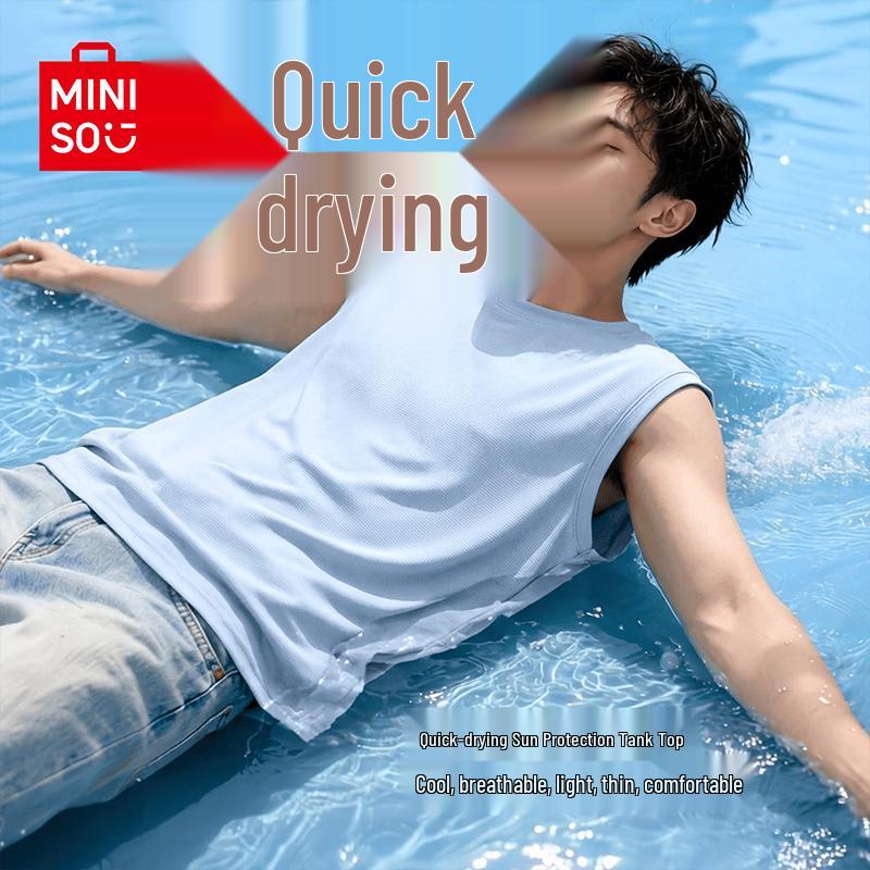 MINISO Men s Quick-Dry Cool-Feel Sleeveless Vest XL