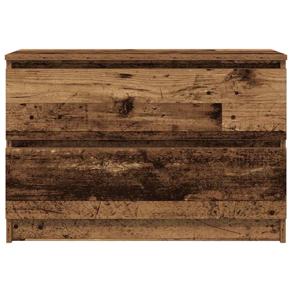 TV Stand Vintage Wood Look 80 x 35 x 54 cm Engineered Wood