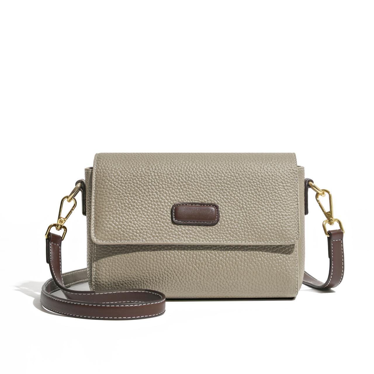 

Кожаная женская сумка-мессенджер высокого класса, модная повседневная сумка на плечо из коровьей кожи большой вместимости серый