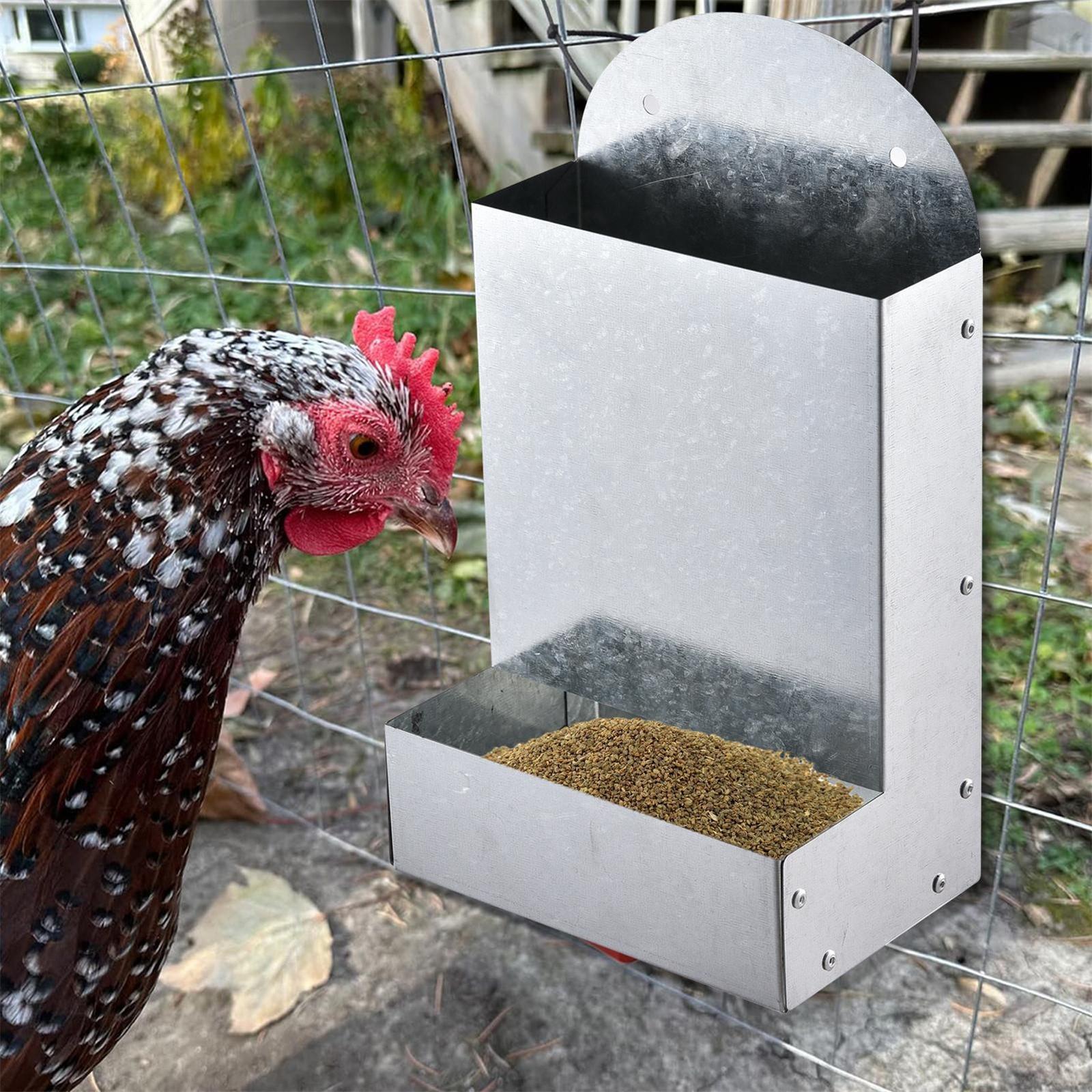 

Automatic Replenishment Feeding Trough For Poultry Feeders One Size срібний