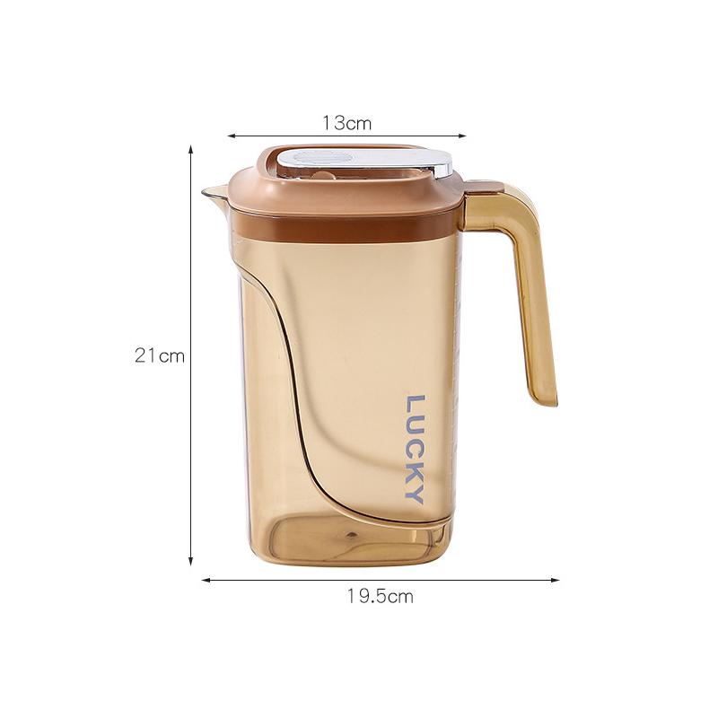 2200ml Summer Cold Kettle Large Caliber Tea Pot with Lid Large Capacity Juice Jugs for Household Refrigerators Drinkware