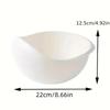 Plastic Rice Washing Bowl with Strainer Efficiently Wash Small Grains and Kitchen Gadgets