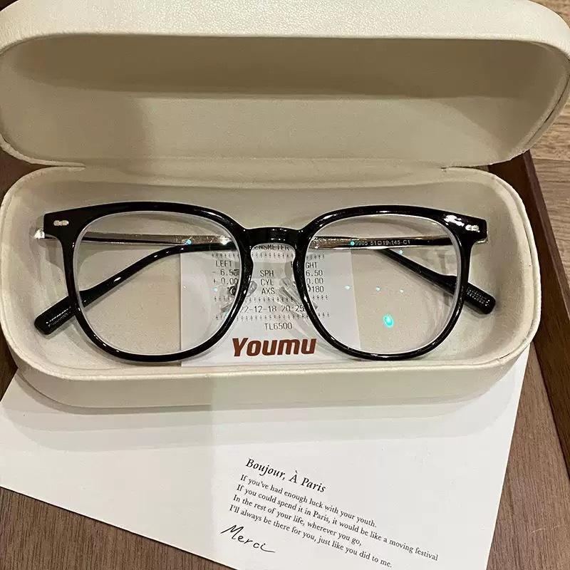 New Blue Light Blocking Near Sight Glasses Vintage Classic Women And Men Full Frame Myopia Glasses That Change Color In Light