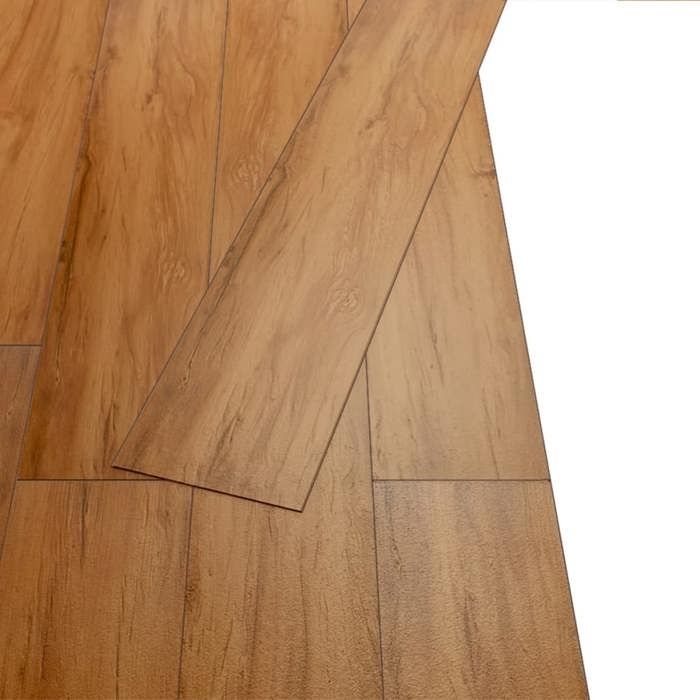 VidaXL Planches de plancher PVC autoadhésif 2,51 m² 2 mm Orme nature, carreaux de revêtement de sol, plancher stratifié, 342876